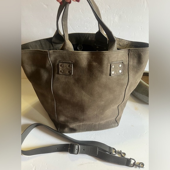 LUCKY BRAND slouchy leather hobo tote w/crossbody strap - Picture 1 of 11